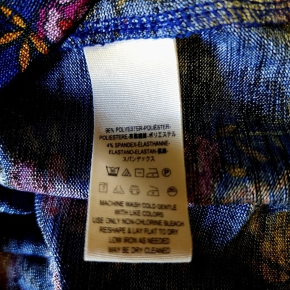 Free People Top Dock Street in Blue Combo size small - Picture 10 of 12